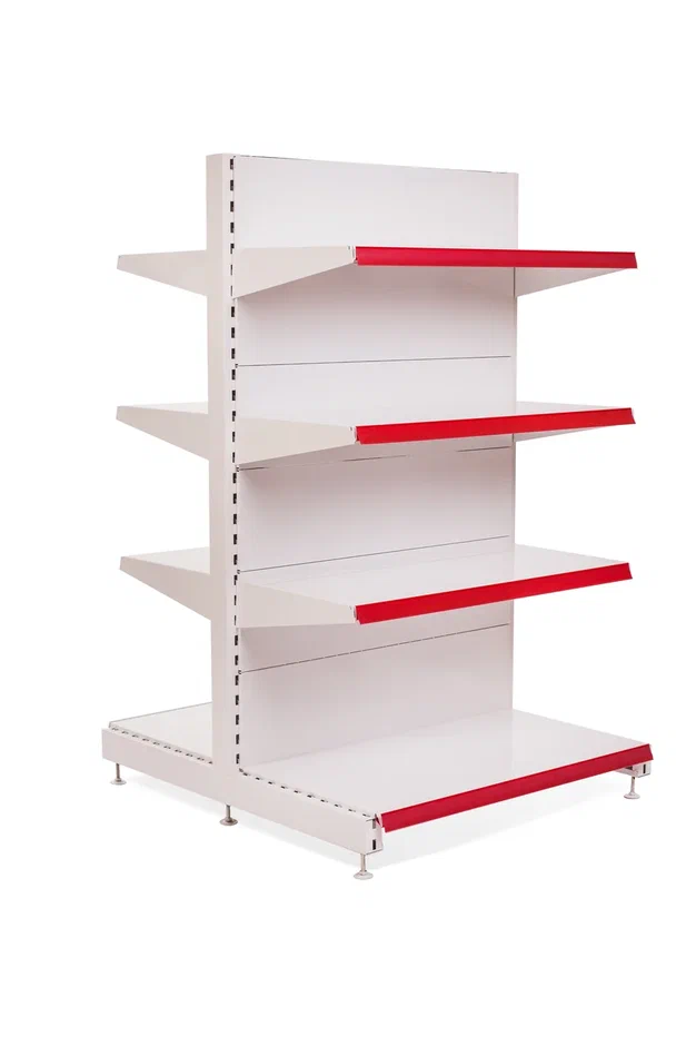 Стеллаж торговый островной с полками 2400х1000х1080 мм