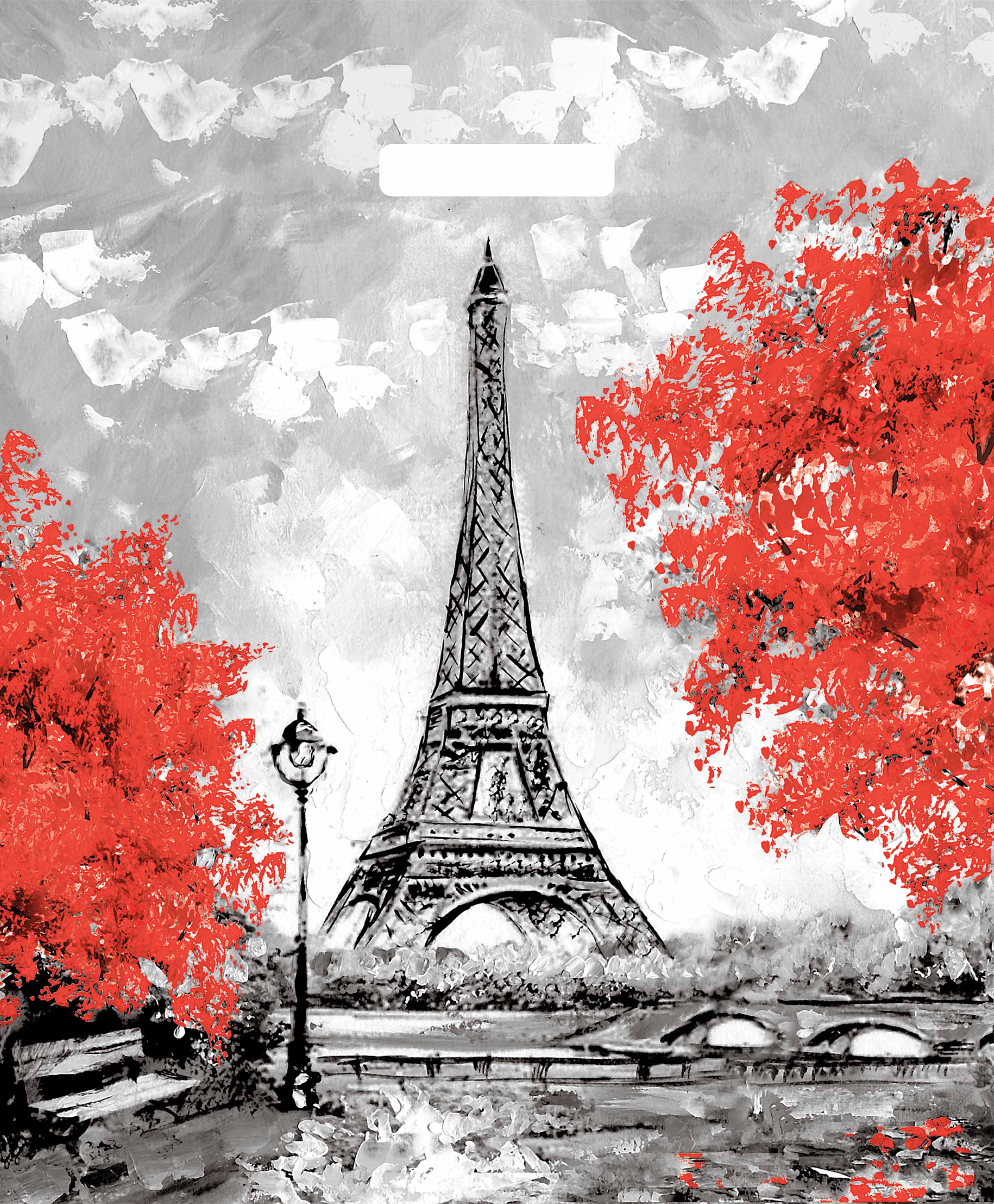 Пакет с вырубной ручкой глянцевый 38х45+3см (Моменты) 50шт